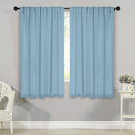 Solid Room Darkening Blackout Curtain Panels, Back Tabs, Set of 2 - Blackout Curtains by Superior