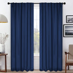 Solid Room Darkening Blackout Curtain Panels, Back Tabs, Set of 2 - Blackout Curtains by Superior