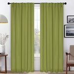 Solid Room Darkening Blackout Curtain Panels, Back Tabs, Set of 2 - Blackout Curtains by Superior