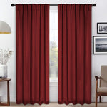 Solid Room Darkening Blackout Curtain Panels, Back Tabs, Set of 2 - Blackout Curtains by Superior