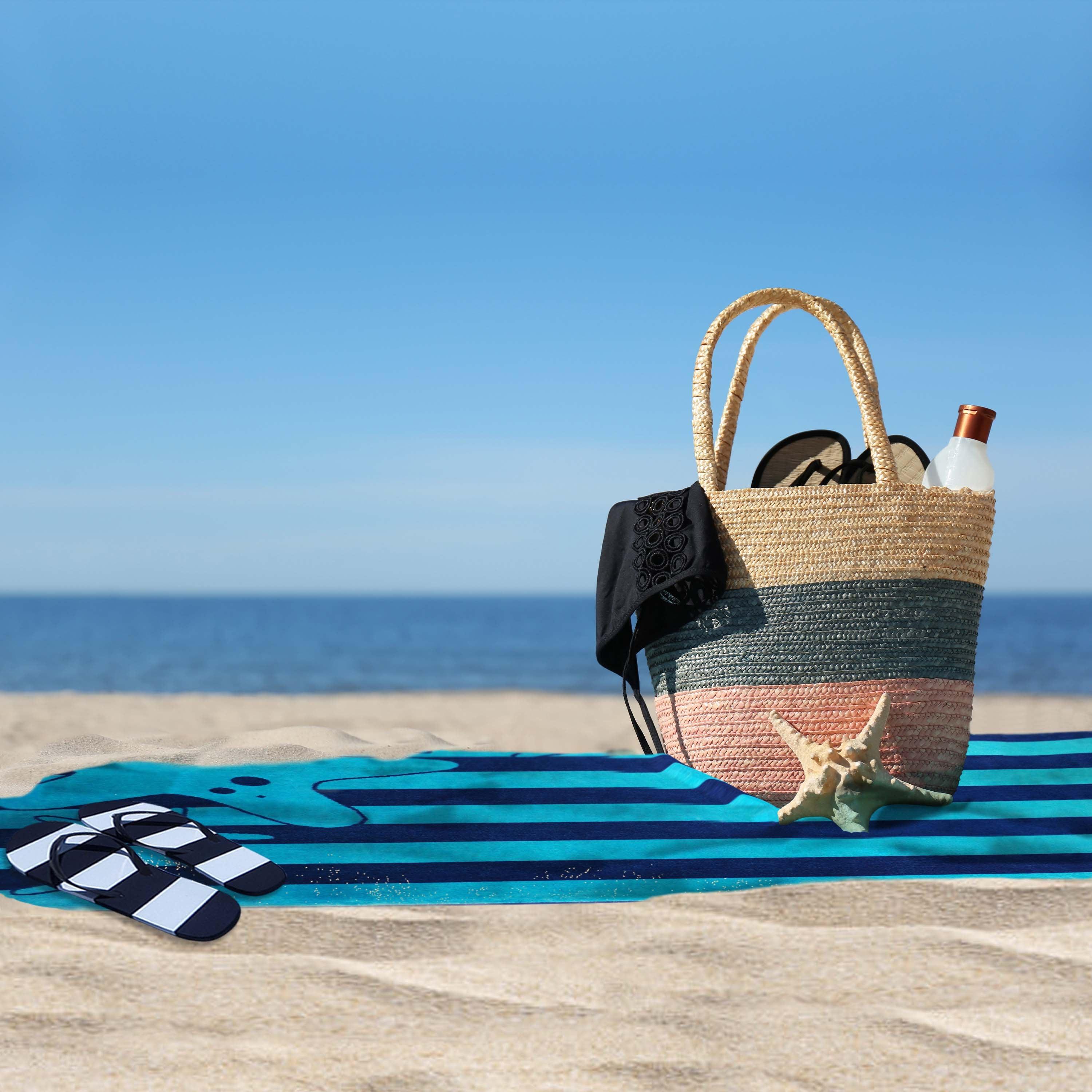 Starfish Oversized Cotton Beach Towel Set of 4 Piece - Beach Towel by Superior Brand