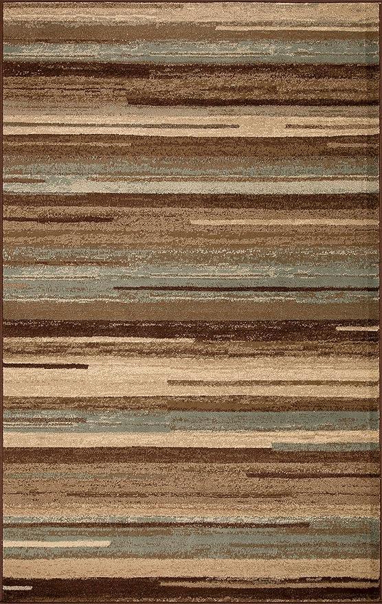 Stripes Abstract Lines Indoor Large Area Rugs or Runner Rug - Rugs by Superior