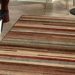 Stripes Abstract Lines Indoor Large Area Rugs or Runner Rug - Rugs by Superior
