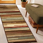 Stripes Abstract Lines Indoor Large Area Rugs or Runner Rug - Rugs by Superior