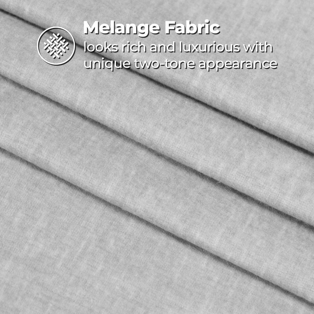 Superior Melange Flannel Cotton Two-Toned Fuzzy Pillowcases, Set of 2 - Pillowcases by Superior