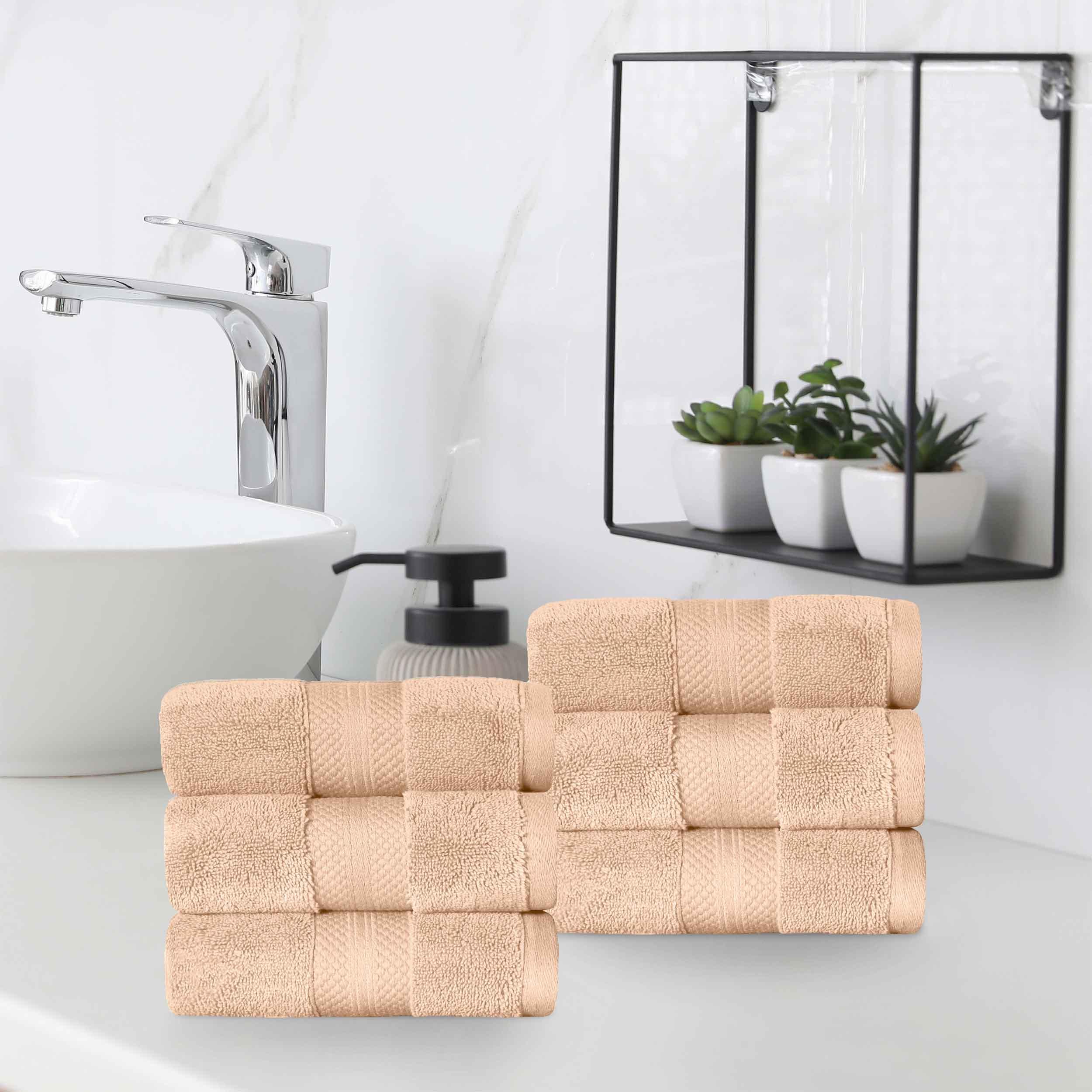 Superior Premium Turkish Cotton 6-Piece Hand Towel Set - Hand Towel Set by Superior Brand