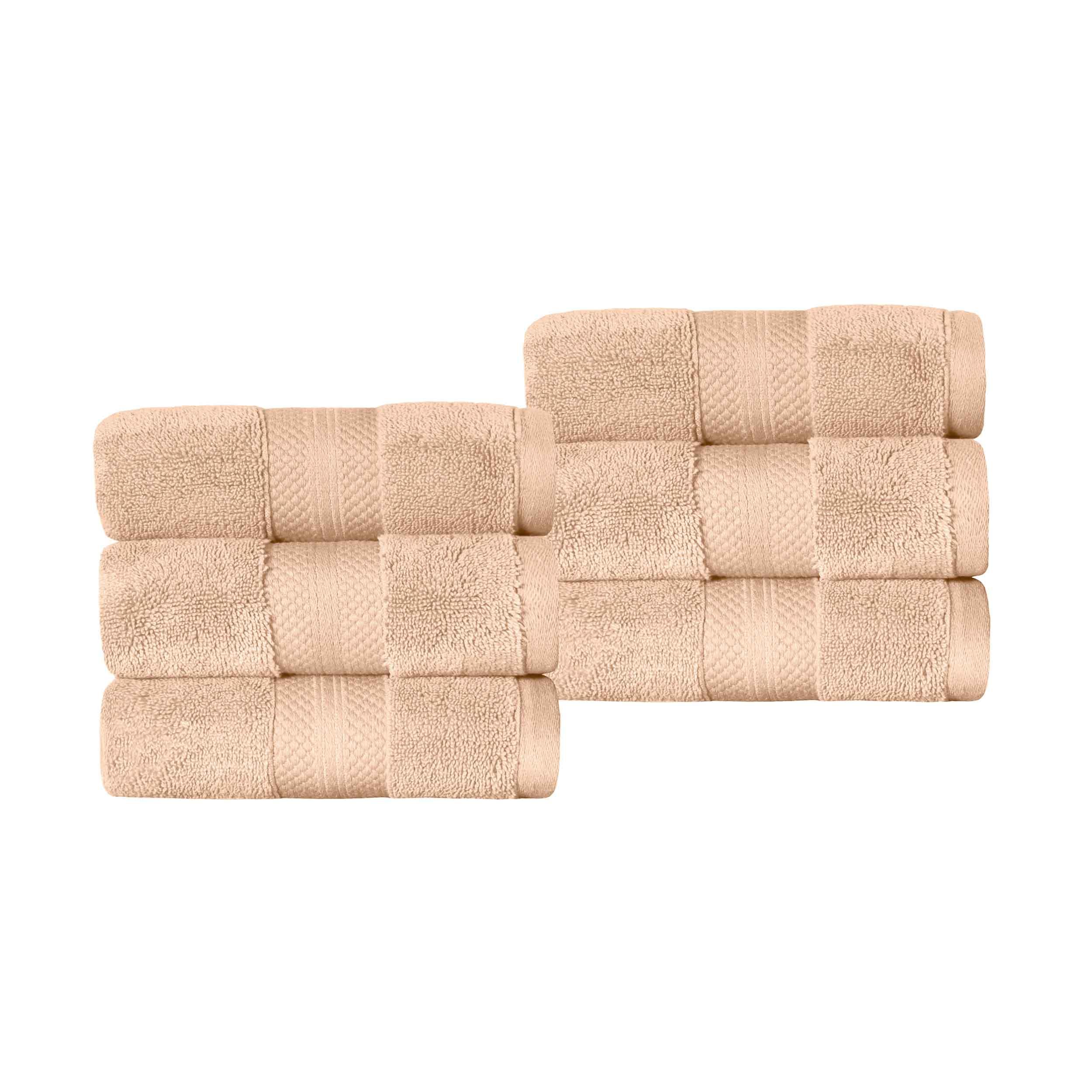 Superior Premium Turkish Cotton 6-Piece Hand Towel Set - Hand Towel Set by Superior Brand