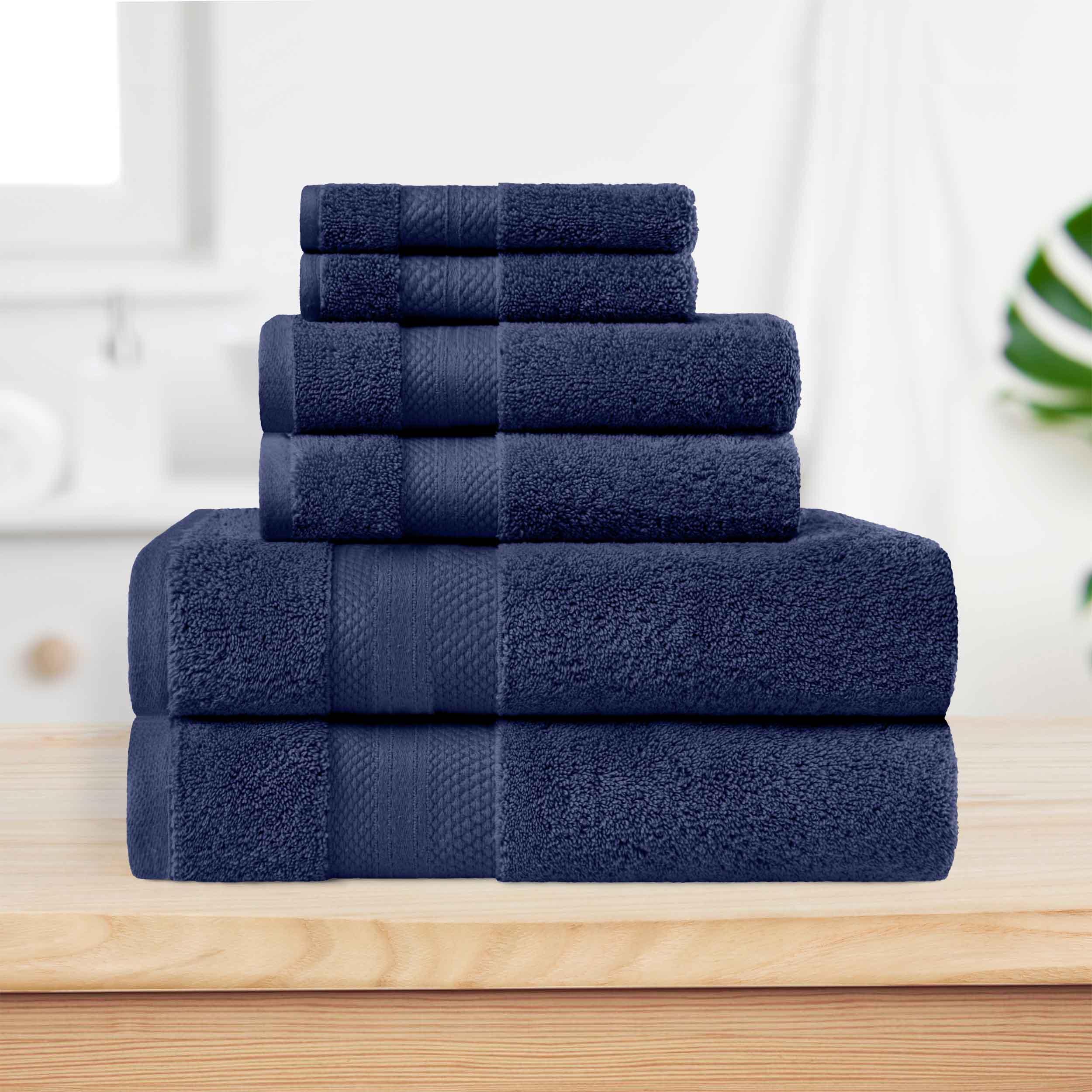 Superior Premium Turkish Cotton Assorted 6-Piece Towel Set - Towel Set by Superior Brand