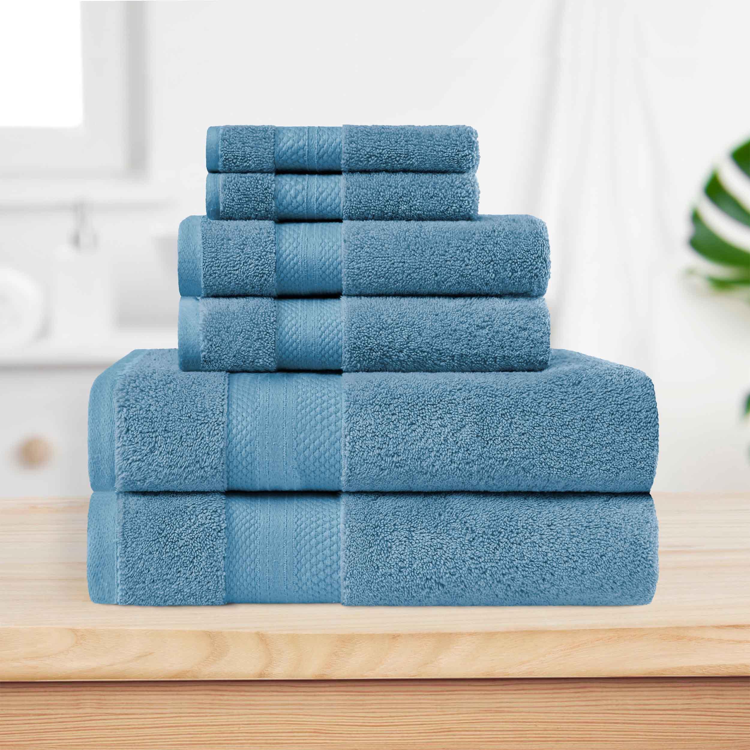 Superior Premium Turkish Cotton Assorted 6-Piece Towel Set - Towel Set by Superior Brand