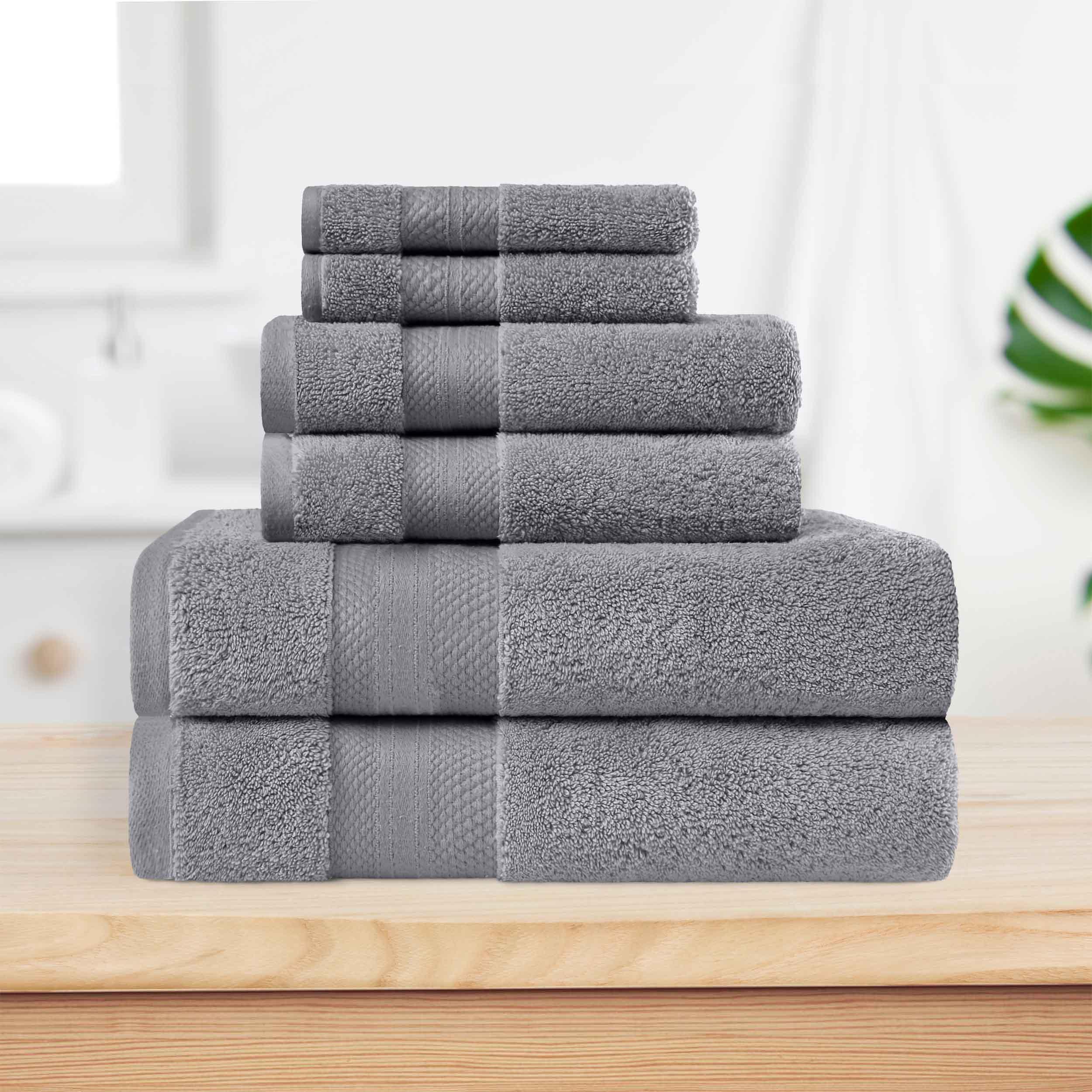 Superior Premium Turkish Cotton Assorted 6-Piece Towel Set - Towel Set by Superior Brand