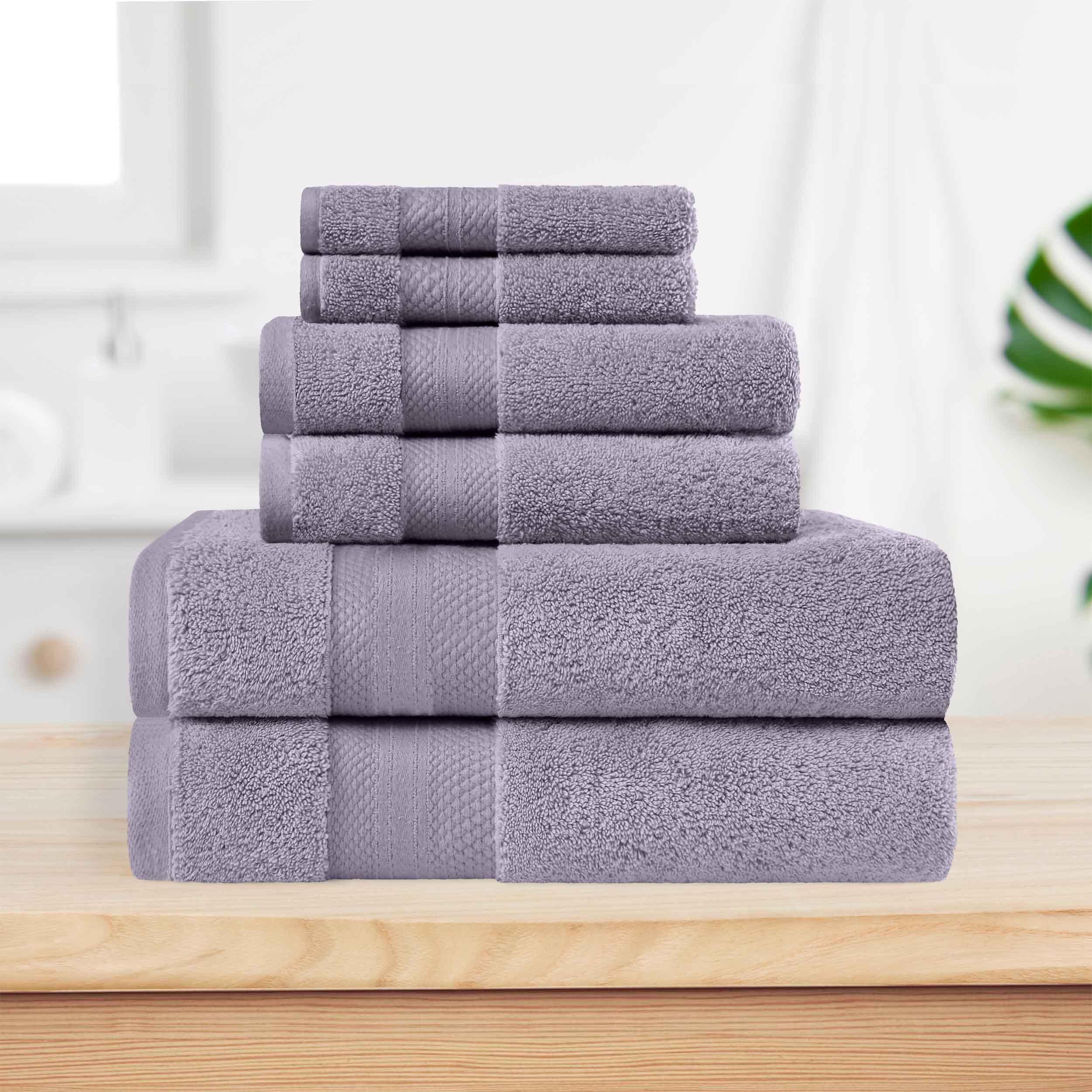 Superior Premium Turkish Cotton Assorted 6-Piece Towel Set - Towel Set by Superior Brand