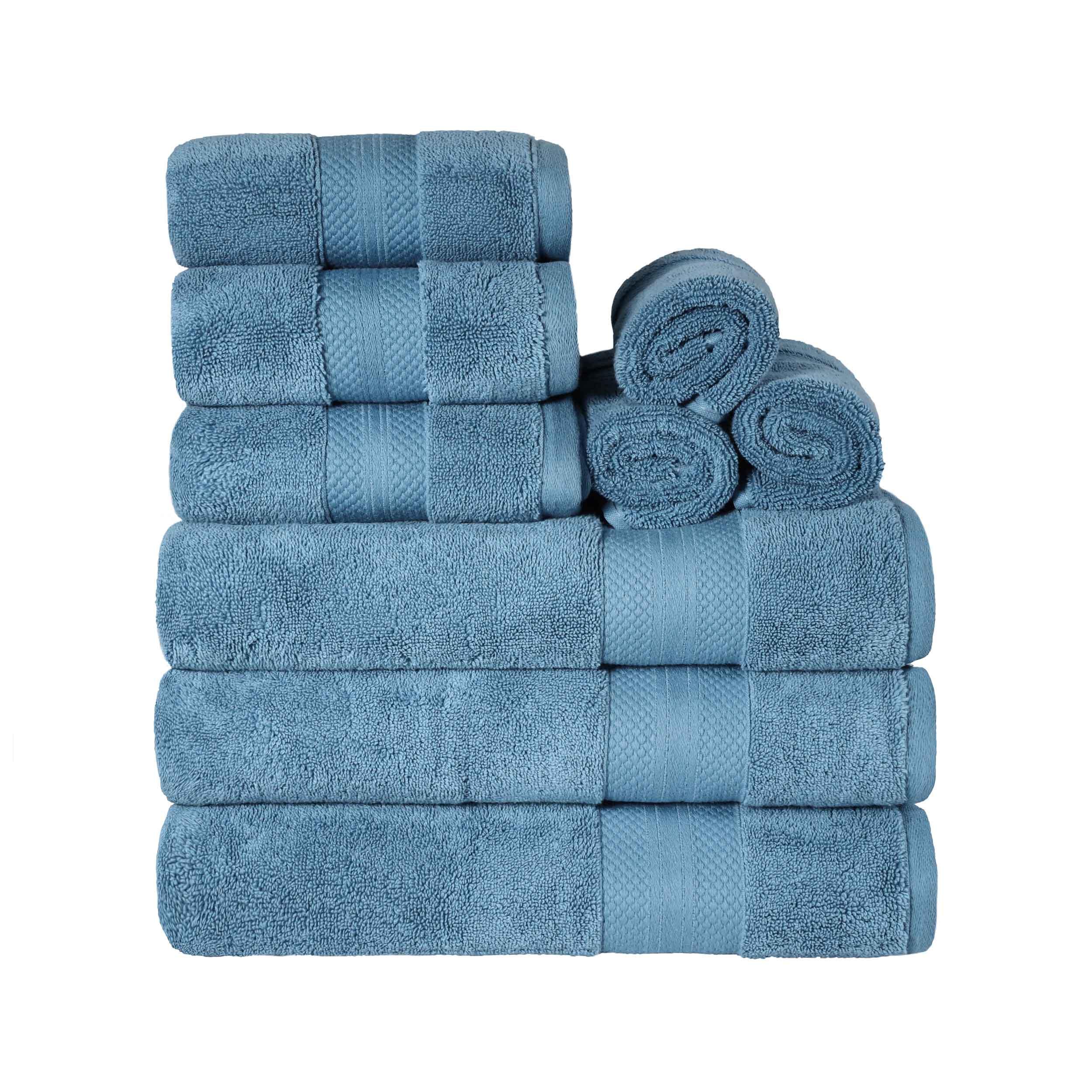 Superior Premium Turkish Cotton Assorted 9-Piece Towel Set - Towel Set by Superior