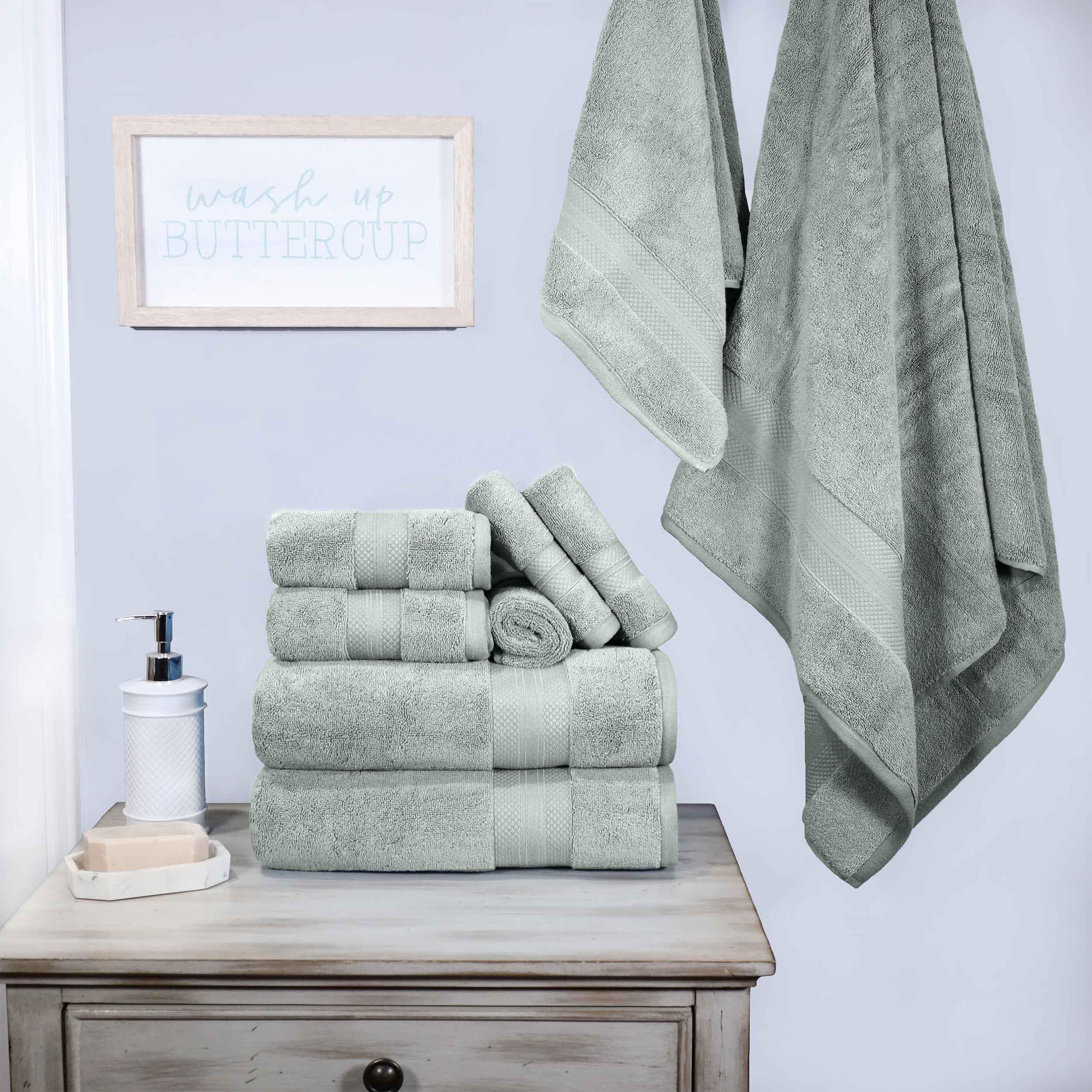 Superior Premium Turkish Cotton Assorted 9-Piece Towel Set - Towel Set by Superior Brand
