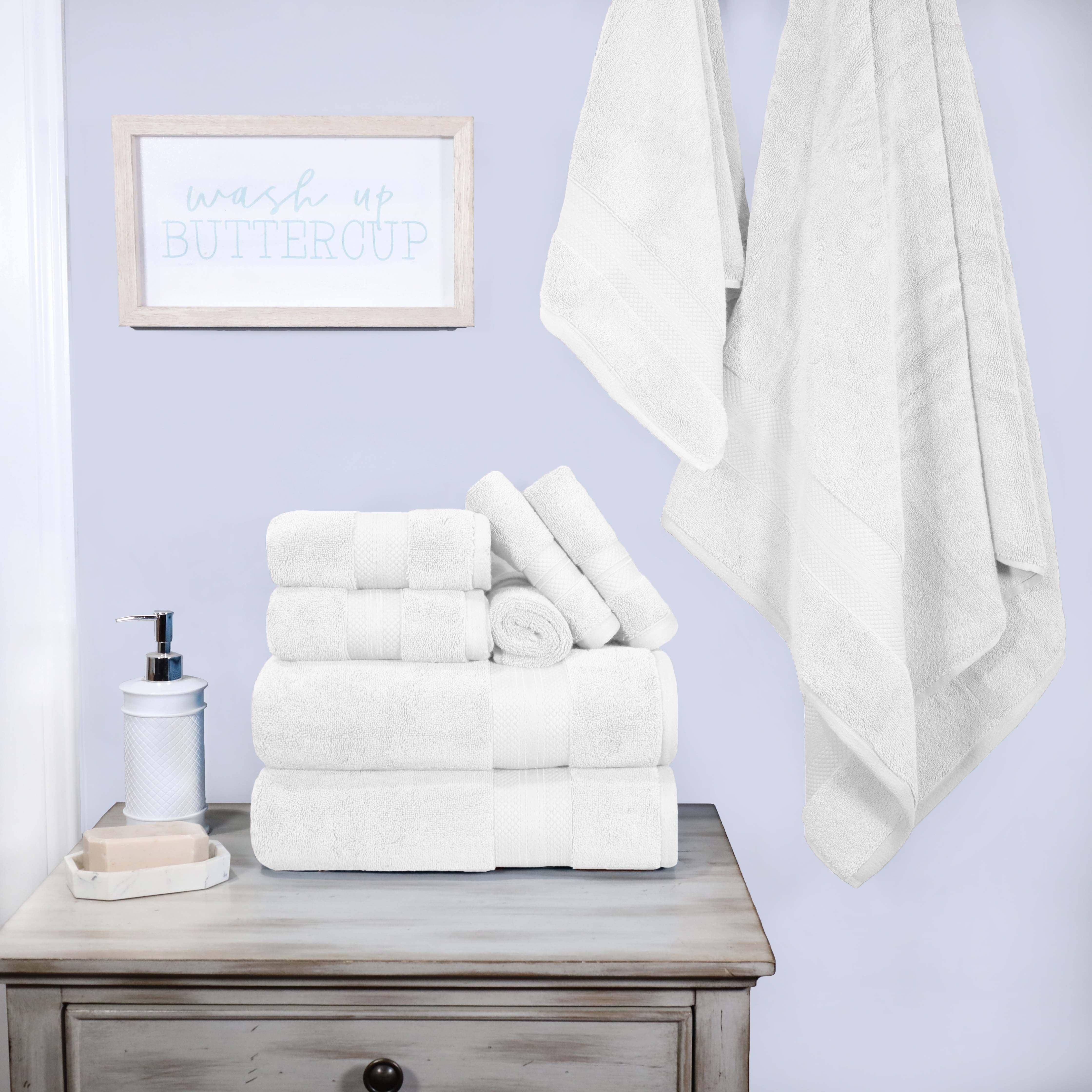 Superior Premium Turkish Cotton Assorted 9-Piece Towel Set - Towel Set by Superior
