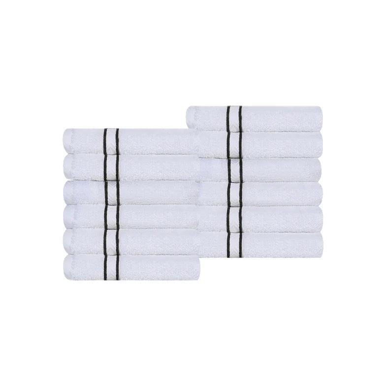 Turkish Cotton Ultra Plush Absorbent Solid 12-Piece Face Towel Set - Face Towel Set by Superior Brand