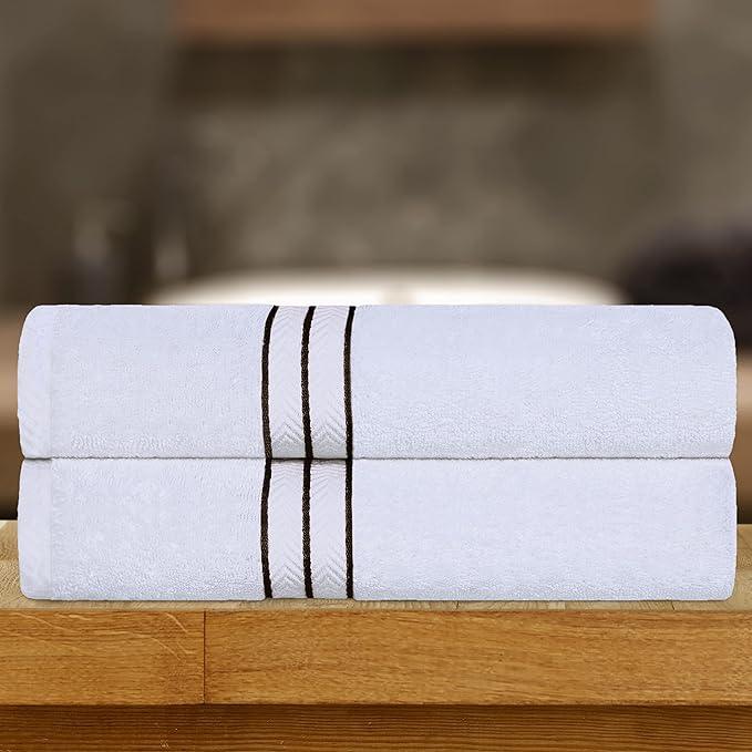 Ultra Plush Turkish Cotton Absorbent Solid 2 Piece Bath Sheet Set - Bath Sheet by Superior Brand