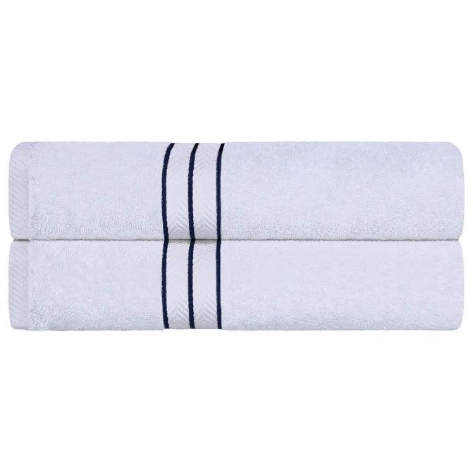 Ultra Plush Turkish Cotton Absorbent Solid 2 Piece Bath Sheet Set - Bath Sheet by Superior Brand