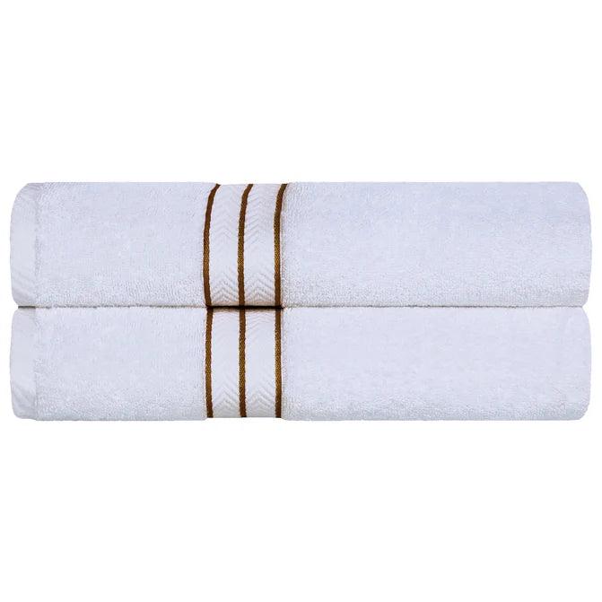 Ultra Plush Turkish Cotton Absorbent Solid 2 Piece Bath Sheet Set - Bath Sheet by Superior Brand