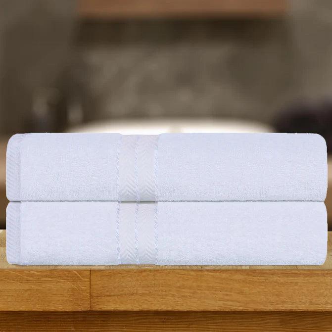 Ultra Plush Turkish Cotton Absorbent Solid 2 Piece Bath Sheet Set - Bath Sheet by Superior Brand