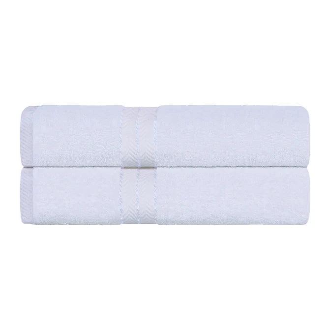 Ultra Plush Turkish Cotton Absorbent Solid 2 Piece Bath Sheet Set - Bath Sheet by Superior Brand