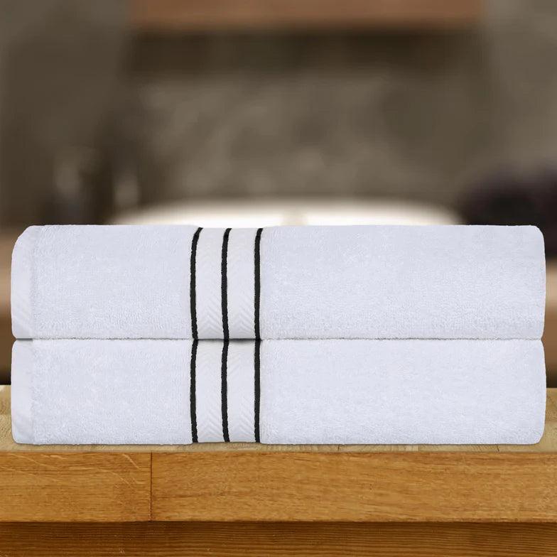 Ultra Plush Turkish Cotton Absorbent Solid 2 Piece Bath Sheet Set - Bath Sheet by Superior Brand