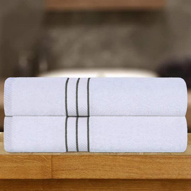 Ultra Plush Turkish Cotton Absorbent Solid 2 Piece Bath Sheet Set - Bath Sheet by Superior Brand