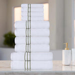 Ultra-Plush Turkish Cotton Absorbent Solid Assorted 10 Piece Towel Set - Towel Set by Superior