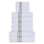 Ultra-Plush Turkish Cotton Absorbent Solid Assorted 10 Piece Towel Set - Towel Set by Superior