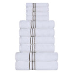 Ultra-Plush Turkish Cotton Absorbent Solid Assorted 10 Piece Towel Set - Towel Set by Superior
