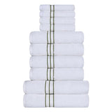 Ultra-Plush Turkish Cotton Absorbent Solid Assorted 10 Piece Towel Set - Towel Set by Superior