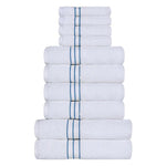 Ultra-Plush Turkish Cotton Absorbent Solid Assorted 10 Piece Towel Set - Towel Set by Superior