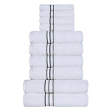Ultra-Plush Turkish Cotton Absorbent Solid Assorted 10 Piece Towel Set - Towel Set by Superior