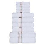 Ultra-Plush Turkish Cotton Absorbent Solid Assorted 10 Piece Towel Set - Towel Set by Superior