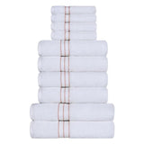 Ultra-Plush Turkish Cotton Absorbent Solid Assorted 10 Piece Towel Set - Towel Set by Superior