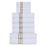 Ultra-Plush Turkish Cotton Absorbent Solid Assorted 10 Piece Towel Set - Towel Set by Superior