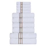 Ultra-Plush Turkish Cotton Absorbent Solid Assorted 10 Piece Towel Set - Towel Set by Superior