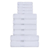 Ultra-Plush Turkish Cotton Absorbent Solid Assorted 10 Piece Towel Set - Towel Set by Superior
