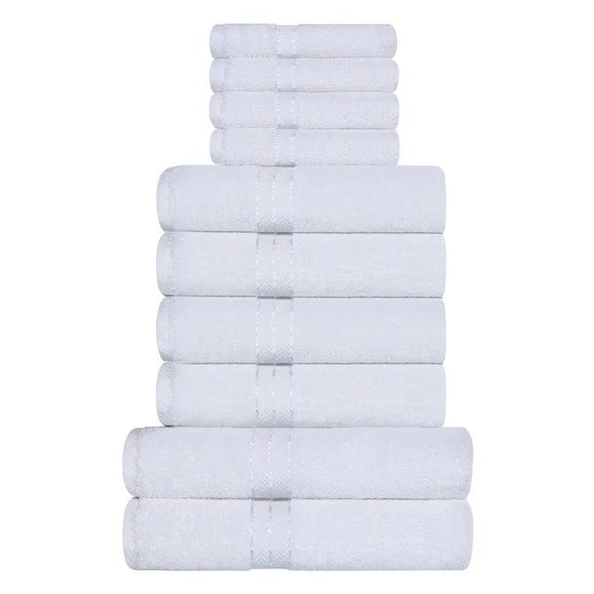 Ultra-Plush Turkish Cotton Absorbent Solid Assorted 10 Piece Towel Set - Towel Set by Superior