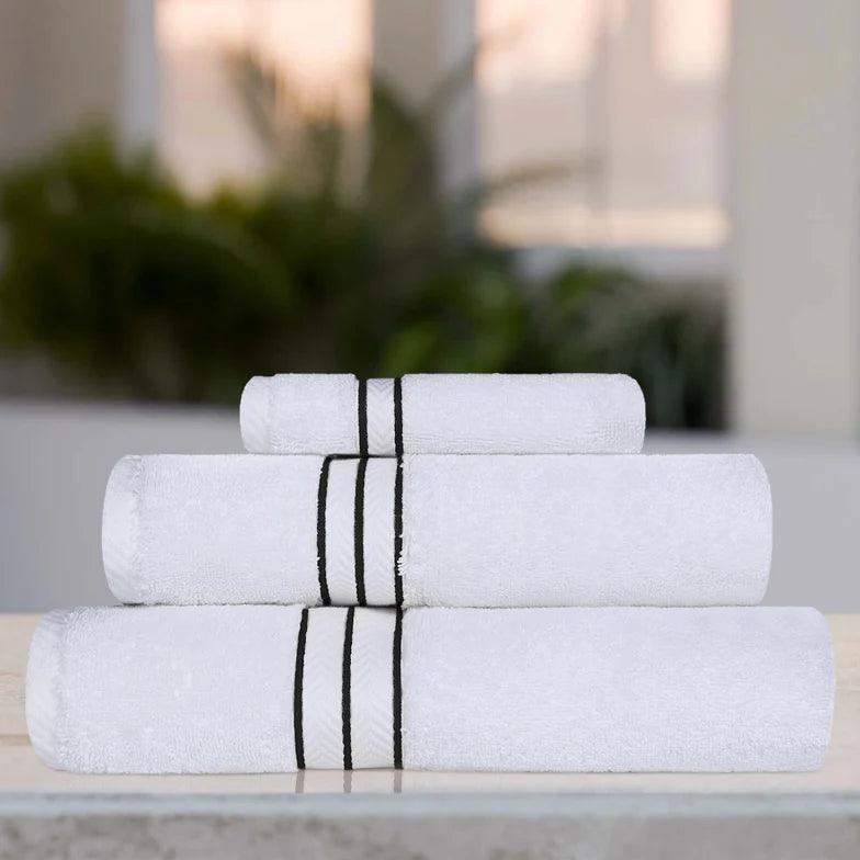 Hotel Turkish Cotton Solid Towel Set 3 Piece - Towel Set by Superior Brand