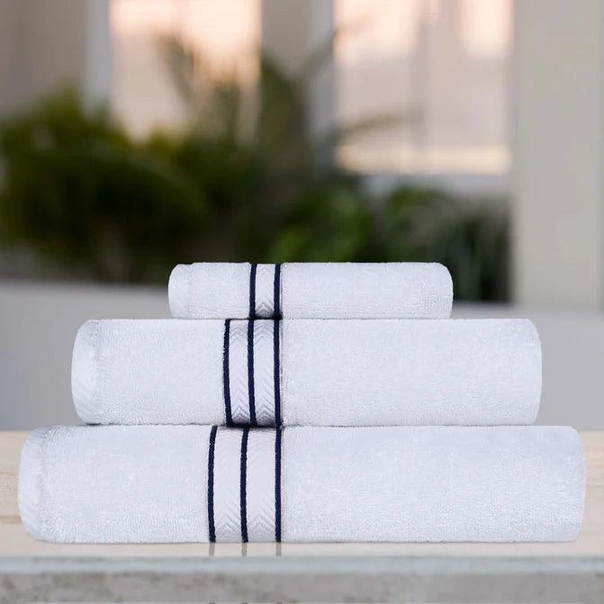 Hotel Turkish Cotton Solid Towel Set 3 Piece - Towel Set by Superior Brand