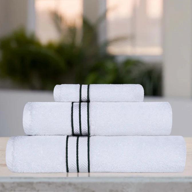 Hotel Turkish Cotton Solid Towel Set 3 Piece - Towel Set by Superior Brand