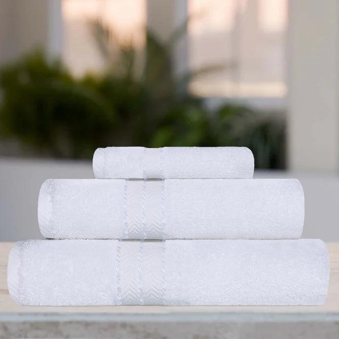 Hotel Turkish Cotton Solid Towel Set 3 Piece - Towel Set by Superior Brand