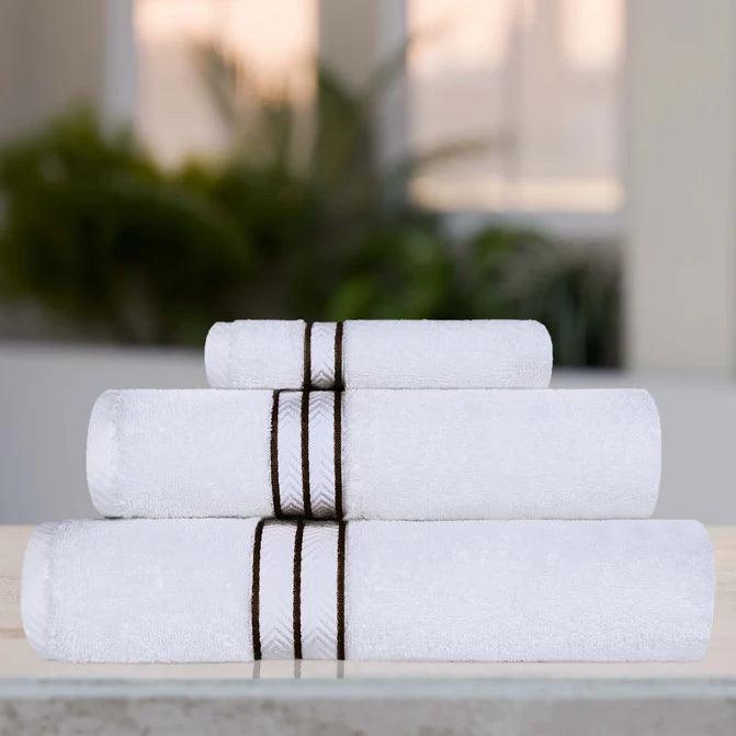 Hotel Turkish Cotton Solid Towel Set 3 Piece - Towel Set by Superior Brand
