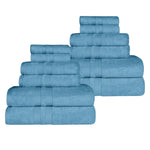 Ultra-Soft Cotton Absorbent Quick-Drying 12 Piece Assorted Towel Set - Towel Set by Superior