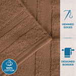 Ultra-Soft Cotton Absorbent Quick-Drying 12 Piece Assorted Towel Set - Towel Set by Superior