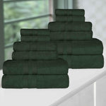 Ultra-Soft Cotton Absorbent Quick-Drying 12 Piece Assorted Towel Set - Towel Set by Superior