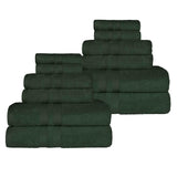 Ultra-Soft Cotton Absorbent Quick-Drying 12 Piece Assorted Towel Set - Towel Set by Superior