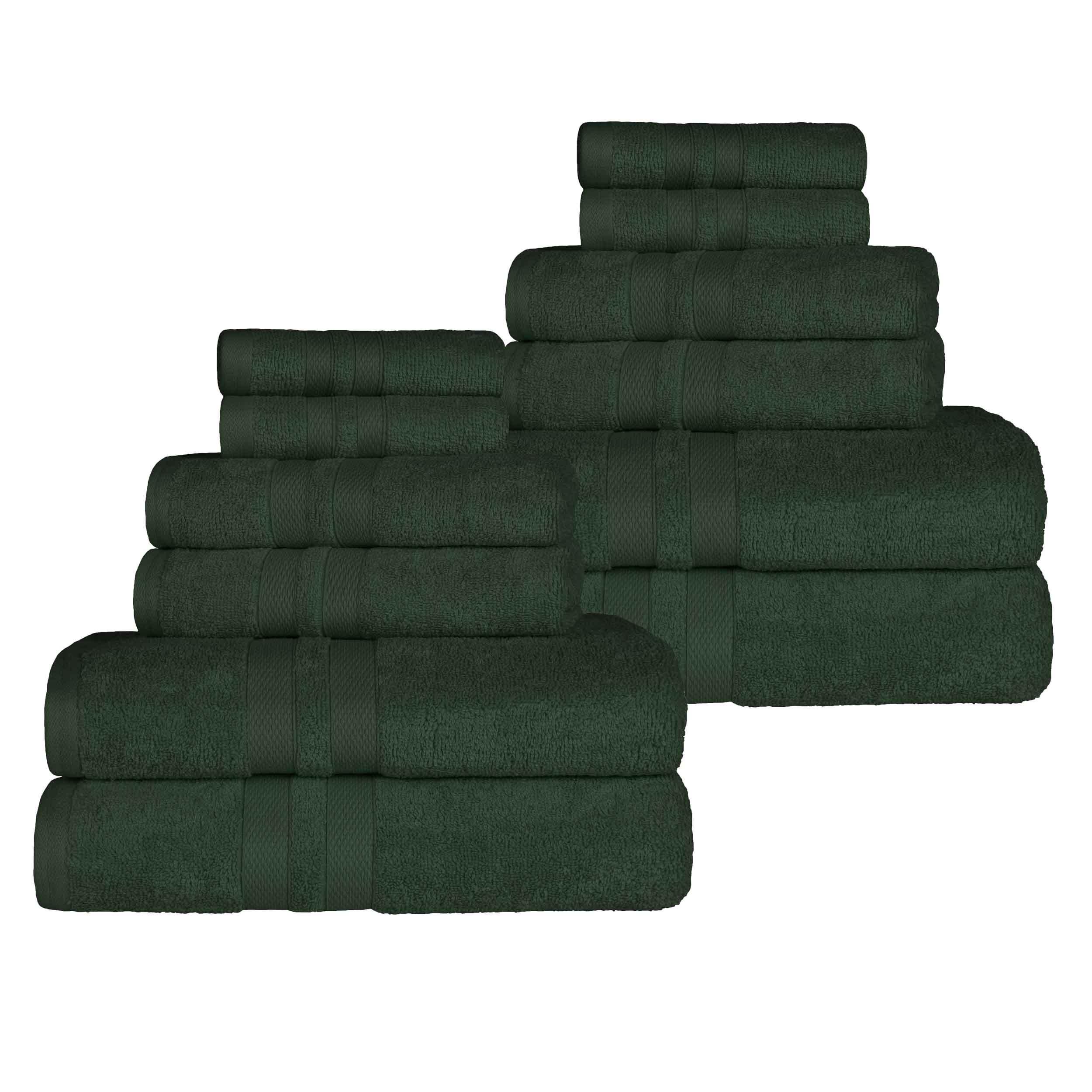 Ultra-Soft Cotton Absorbent Quick-Drying 12 Piece Assorted Towel Set - Towel Set by Superior
