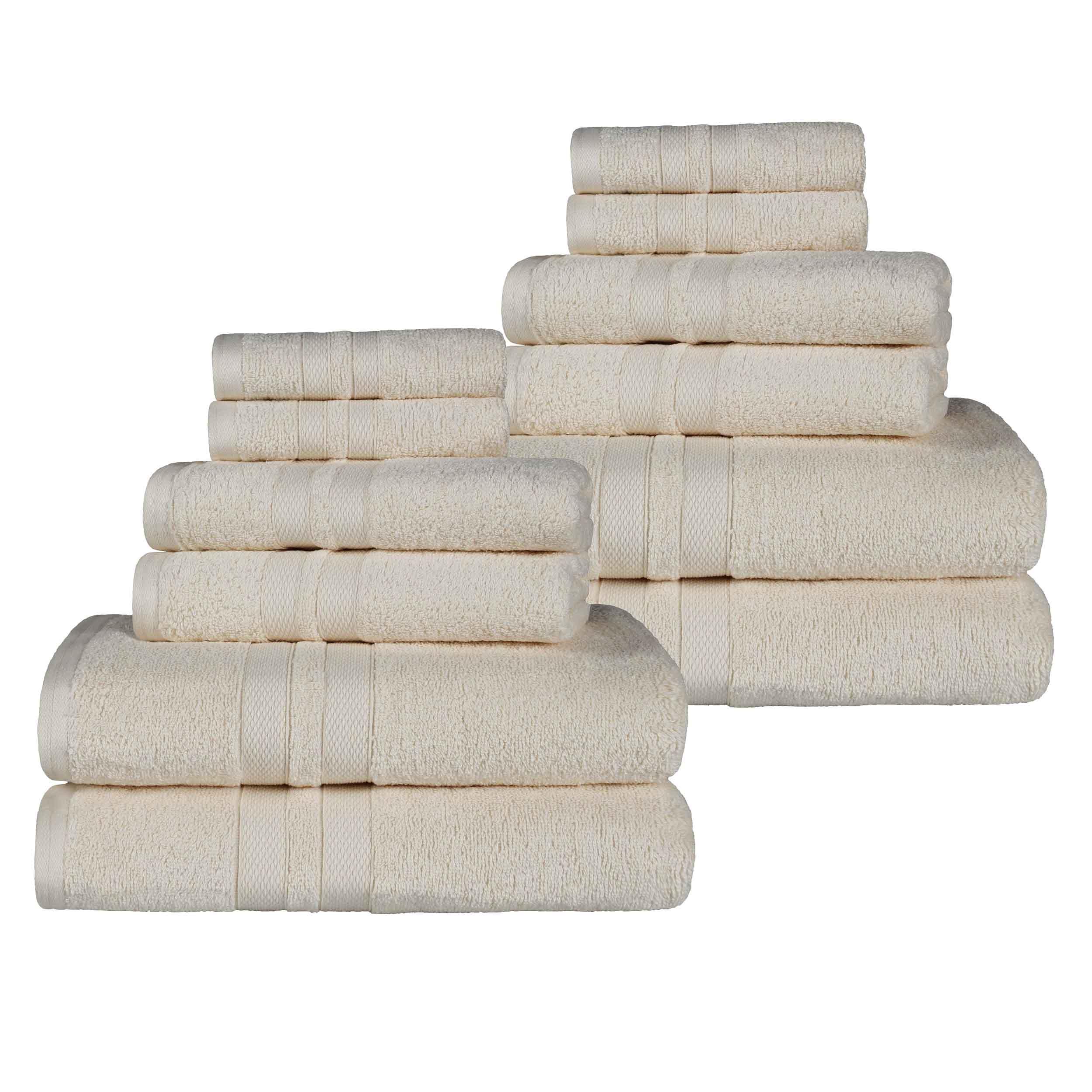 Ultra-Soft Cotton Absorbent Quick-Drying 12 Piece Assorted Towel Set - Towel Set by Superior