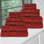Ultra-Soft Cotton Absorbent Quick-Drying 12 Piece Assorted Towel Set - Towel Set by Superior